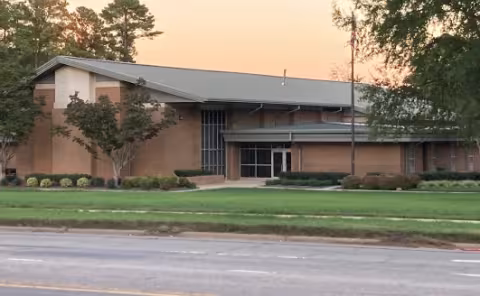 A picture of the church of latter day saints in Raleigh on six forks road